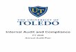 FY 2020 Annual Audit Plan - University of Toledo...Assessment 2.45 – 4.10 Compliance Conduct a Compliance Risk Assessment of the following areas: • Auxiliary Enterprises Administration