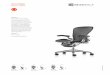 Aeron Chairs product sheet - Innerspace · 2017-02-20 · ermanMiller Aeron® hair 2 Adjustment uide To position chair forward: Lean back and lift lever all the way up. Lean forward