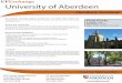 UFExchange University of Aberdeen University of Aberdeen Aberdeen, Scotland UFExchange Contact Information
