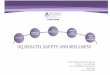 Health, Safety and Wellness - University of Queensland...Health, Safety and Wellness Health Safety and Wellness Division Director – Jim Carmichael Level 6, Building 69, University