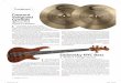 Toolshed - Sadowsky€¦ · Toolshed Crescent Vanguard Cymbals ‘Buttery’ Feel, Warm Overtones C ymbal Masters, in the cymbal business since 2004, had a big shakeup last year before