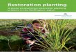 Restoration planting - GW · A guide to planning restoration planting proects in the Wellington region. Why consider restoration . planting? The Wellington region’s ecosystems are