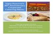 20th Anniversary Corporate Catering Menu... · 2019-07-26 · Vaso Azzurro’s 20th Anniversary Corporate Catering Menu In celebration of our 20th year as one of the Peninsula’s