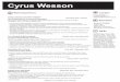 Cyrus Wesson -Graphic Resume 2016cyruswesson.com/.../Cyrus_Wesson_-Graphic_Resume_2018_C1.pdf · 2018-03-03 · GUNDAM, .Hack, and Seven Deadly Sins ... • Organized and streamlined