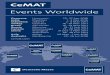 Events Worldwide - INTRALOGISTICA ITALIA · Events Worldwide cemat.com Germany Hannover 23 - 27 Apr 2018 India Mumbai 1 ... Connecting you to key markets. Germany 23 - 27 April 2018,