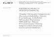 GAO-18-136, DEMOCRACY ASSISTANCE: State …2012 through 2016 6 Table 2: USAID, NED, and State Roles Related to Democracy Assistance Overseas 7 Table 3: Number of Awards, Total Obligation,
