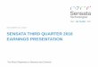 Sensata Q3 2016 Earnings PresentationQ3 2016 EARNINGS SUMMARY 2 In addition to historical facts, this earnings presentation, including any documents incorporated by reference herein,