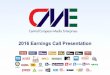Q4 2016 Earnings call presentation...2016 Earnings Call Presentation Cautionary Language This presentation contains forward-looking statements, including those relating to our capital