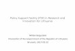 Policy Support Facility (PSF) in Research and Innovation ... in research and innovation for... · Policy Support Facility (PSF) in Research and ... and efficient cooperation among