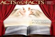 ACTS FACTS SEPTEMBER 2009 - ICR Website UpdateThank you for all the kind notes about Acts & Facts magazine. Readers like you encourage us to continue providing timely articles about