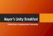 Mayor’s Unity Breakfast - Hopkinsville · Hal & Bettye Thurmond Award 2015. Parental Involvement Advocate . Bridge Builder. Change Agent. ... Jay Smith & Laquarius Davis Freshmen