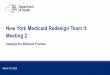 New York Medicaid Redesign Team II: Meeting 2...Mar 10, 2020  · March 10, 2020. New York Medicaid Redesign Team II: Meeting 2. Keeping the Medicaid Promise