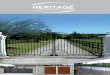 Graham, James & David Cox - NZ Gates... · This set of Dakota double swing gates complete the formal entrance to this lifestyle property. With its double curved top rail and detailed