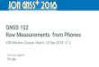 GNSS 102 Raw Measurements from Phones - 東京大学dinesh/GNSS_Raw...Most Android phones have this (not China) GNSS Raw Measurements All phones with: GNSS chips build date ≥ 2016