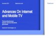 Advances On Internet and Mobile TV - IFTV Stockhammer.pdf · Advances On Internet and Mobile TV Qualcomm Technologies, Inc. November 2018 @qualcomm_tech ... Presentation Presentation