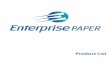 We maintain one of Western Canada’s - Enterprise Paper · Enterprise Paper supplies industrial packaging, cardboard boxes, kraft paper roll, plastic strapping, stretch wrap and