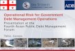 Operational Risk Management - storkeyandco.com · Operational Risk Management The risk of loss resulting from inadequate or failed internal ... Operational Risks INFRASTRUCTURE AND