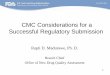 CMC Considerations for a Successful Regulatory Submissionqbdworks.com/.../2014/06/...Regulatory-Submission.pdf · Successful Regulatory Submission Rapti D. Madurawe, Ph. D. Branch