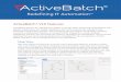 ActiveBatch V10 Features - ActiveBatch Workload Automation€¦ · ActiveBatch® V10 Features . ActiveBatch Version 10, scheduled for release in January 2016, will provide organizations