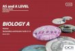 OCR A Level and AS Level Biology A Delivery Guide - Theme: …grobybio.weebly.com/uploads/2/6/2/3/26235017/flip_p16-17... · 2019-10-29 · study of cellular control (6.1.1), patterns