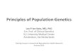 Principles of Population Genetics - gfmer.ch · Reasoning in population genetics frequently uses algebraic notations and expressions. This applies not only to text books but, also