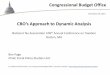 CBO’s Approach to Dynamic Analysis · CBO’s Approach to Analyzing Economic Effects of Fiscal Policies Short term: Changes in fiscal policies affect the overall economy primarily