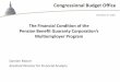 Congressional Budget Office...Congressional Budget Office The Financial Condition of the Pension Benefit Guaranty Corporation’s Multiemployer Program November 17, 2016 Damien Moore