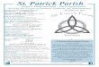 St. Patrick ParishDec 31, 2017  · January 1. Classes will resume on Tuesday, January 2. The First Communion Retreat is on Saturday, January 6 at 12:30 p.m. It will end with 4 p.m