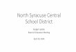 North Syracuse Central School District...Administrative Assistant for Student Support C-NS Master Mind Competition Advisor C-NS Unified Bowling C-NS Grade 7 Teachers due to Enrollment