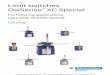 Limit switches OsiSense XC Special - Steven Engineering · Limit switches OsiSense™ XC Special For hoisting applications type XCR, XCKMR, XCKVR Catalog Courtesy of Steven Engineering,