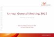 For personal use only Annual General Meeting 2015 · Annual General Meeting 2015 Swala Oil & Gas (Tanzania) plc ... “Statistical review of world energy, î ì í ñ” at bp.com;