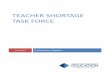 TEAHER SHORTAGE TASK FORE. report Dec. 15 2015.pdfTeacher Shortage Task Force PRELIMINARY REPORT INTRODU TION In order to address an enormous and historic challenge, the Oklahoma State