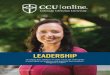 Leadership - Colorado Christian University · 2020-04-24 · Management, Human Resources Management, Nonprofit Management, Organizational Management in Christian Leadership, or Project
