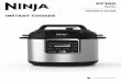INSTANT COOKER - NinjaKitchen.com · after pressure cooking until all internal pressure has been released through the pressure release valve and the unit has cooled slightly. If the