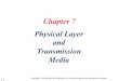 Chapter 7 Physical Layer and Transmission Media...7.1.2 Transmission Impairment Signals travel through transmission media, which are not perfect. The imperfection causes signal impairment