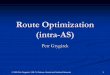 Route Optimization (intra-AS) · Route Summarization •• Advantages •• Fewer records in routing tables •• Less bandwidth taken by routing updates •• Rules •• Summarization