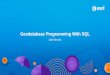 Geodatabase Programming with SQL - Esri 2/15/2017 DevSummit DC - Geodatabase Programming With SQL 21