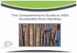 The Comprehensive Guide to ADA Accessible Door …...door handles for ADA compliance, here are examples of three approved designs that have been installed and passed ADA inspection