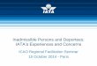 Inadmissible Persons and Deportees: IATA’s Experiences ... Meetings Seminars and Workshops/2014... · Prior to departure, escorts attempt to subdue, and deportee fatally injured