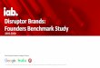Disruptor Brands: Founders Benchmark Study · Initiative Strategic Partners and supporting sponsor, listed below. The final report, findings and recommendations were not influenced