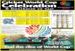Cricket World Cup Celebration - Gauteng Tourism Authority · 2016-01-05 · South Africa vs India Sat 12th March Starts -11h00 South Africa vs Ireland Tues 15th March Starts -11h00