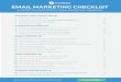 EMAIL MARKETING CHECKLIST - sendinblue.com · EMAIL MARKETING CHECKLIST 24 STEPS TO A SUCCESSFUL EMAIL MARKETING CAMPAIGN Campaign has a clear goal You’ve asked yourself the 3 most