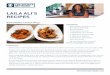 LAILA ALI’S RECIPES - cbssportsnetwork.com · LAILA ALI’S RECIPES Oven Baked Quinoa & Parmesan Crusted Shrimp Ingrediants – 1 lb of peeled, deveined shrimp with tail on –