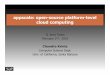 appscale: open-source platform-level cloud computing · appscale cloud computing • Remote access to distributed and shared cluster resources Potentially owned by someone else (e.g