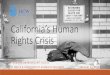California’s Human Rights Crisis - Berkeley Law · Webinar Host: Environmental Justice Coalition for Water Cori Ring-Martinez Sacramento Program Coordinator ... clothes, food preparation,