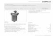 Directives and standardization 20 Directives and ......E 5144, edition 2010, Bosch Rexroth AG Inline filter with filter element according to DIN 24550 Features Inline filters are used