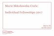 Marie Skłodowska-Curie Individual Fellowships 2017Curie Actions (MSCA) Research Infrastructures Industrial Leadership Leadership in Enabling and Industrial Technologies (LEIT) - ICT,