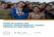 SUMMARY USING RESEARCH FOR GENDER-TRANSFORMATIVE … · To more effectively use feminist research as a social change tool, donors, governments, organizations and researchers will