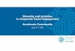Diversity and Inclusion in Corporate Social Engagement ...€¦ · Changes in select socio-economic indicators (e.g. high school graduation rates; infant mortality) that result from