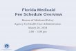 Florida Medicaid Fee Schedule Overview · 2018-03-23 · Fee Schedule Training Overview • Summary • Basics • 2018 Updates • Claims Submission • Use • Covered Services